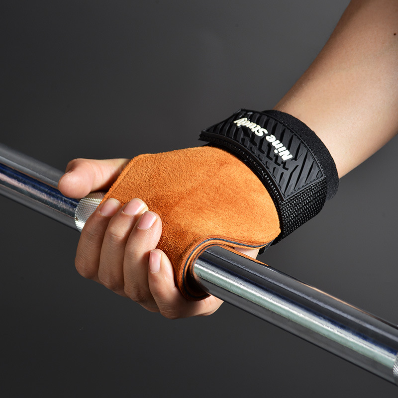 Cowhide Gym Grips Gloves Weigh - Crossfit Equipment review and price