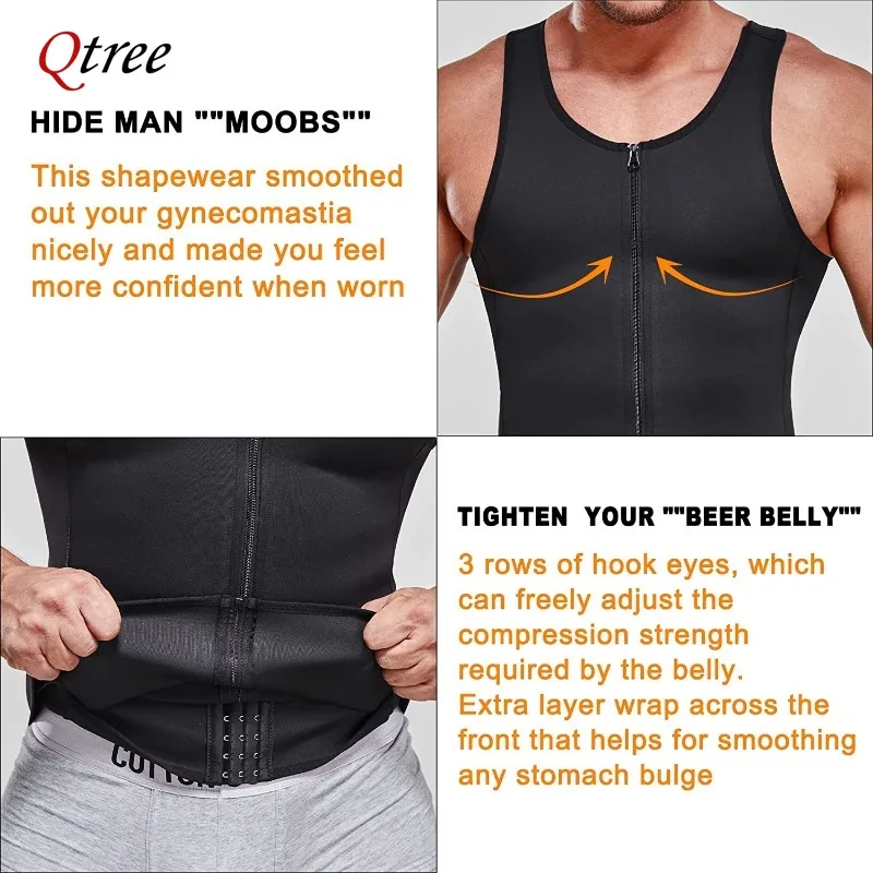 Qtree Men's Slimming Sauna Tan - Crossfit Weight Vest review and price