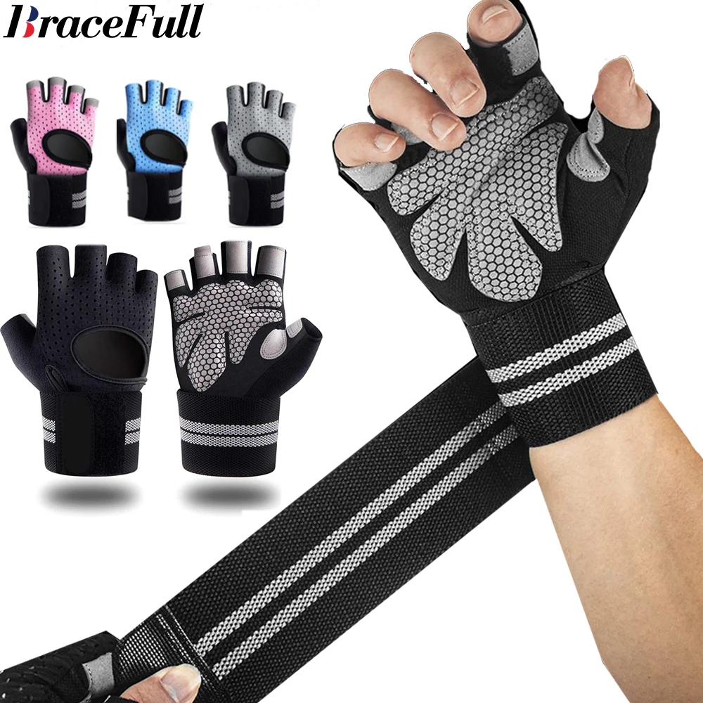 1Pair Half Finger Gym Fitness  - Crossfit Equipment review and price
