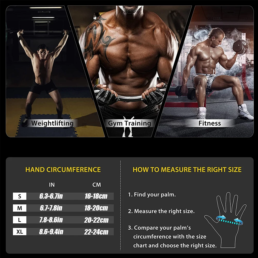 1Pair Half Finger Gym Fitness  - Crossfit Equipment review and price